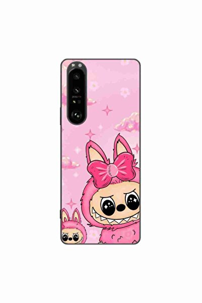 OEM Husa compatibila cu Sony Xperia 1 III Silicon Gel Tpu Model Labubu Pink F...