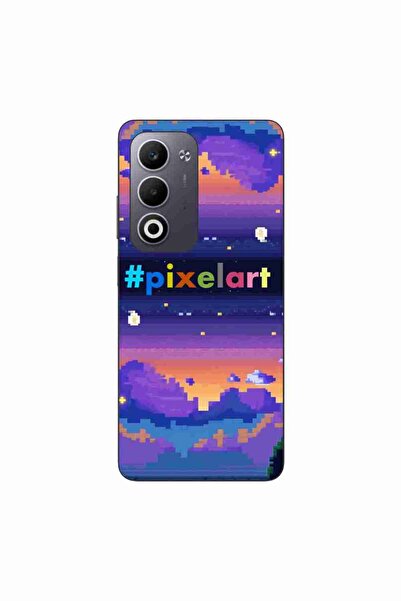 OEM Θήκη συμβατή με Oppo A5 από σιλικόνη gel TPU με σχέδιο τοπίου Pixel Art