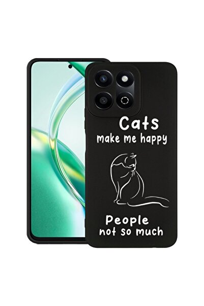 bestcase Θήκη Σιλικόνης Λεπτή για Honor 200 Smart, Γάτες και Άνθρωποι, 192337...