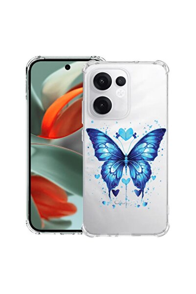 bestcase Θήκη συμβατή με OPPO Reno13 F 5G, Αντικραδασμική 1.5MM, Μπλε Πεταλού...