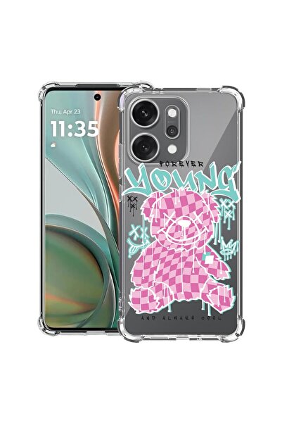 bestcase Husă Antișoc pentru OPPO Reno14 5G cu Design Ursuleț de Pluș Forever...