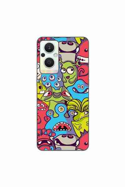 OEM Husa compatibila cu Oppo Reno7 Lite Silicon Gel Tpu Model Squishi Monsters