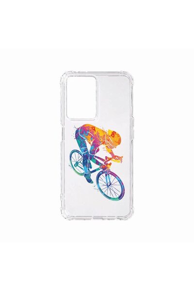 bestcase Husa BestCase¬Æ Anti Shock, Compatibila cu OPPO A77, Cyclist Colorfu...