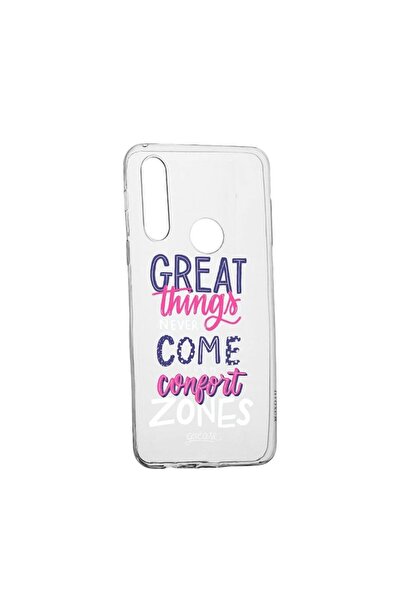 bestcase Husa cu mesaj Great Things, pentru Motorola Moto G8, rezistenta la u...