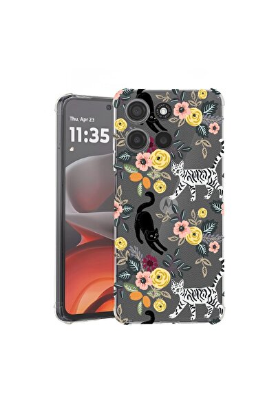 bestcase ¬Æ Husa pentru Motorola Moto G15, Anti Shock 1.5MM, Cat Pattern, Pro...