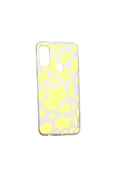 bestcase Husa Silicon Compatibila cu Motorola Moto E40, Yellow Cow, rezistent...