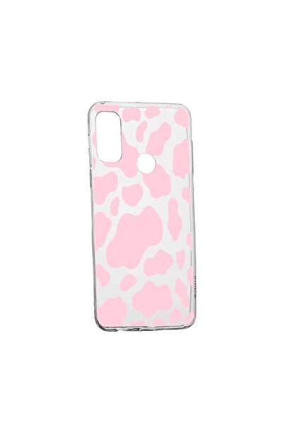 bestcase Husa Silicon Compatibila Cu Huawei P Smart 2020, Pink Cow, rezistent...