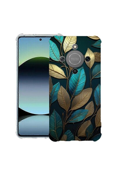 bestcase Husă Antișoc 1.5mm Compatibilă cu Honor Magic8 Lite, cu Design Pene ...