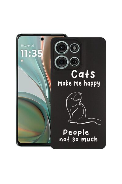 bestcase ¬Æ Husa Slim Silicon pentru Motorola Moto G75, Cats And People, 1926...