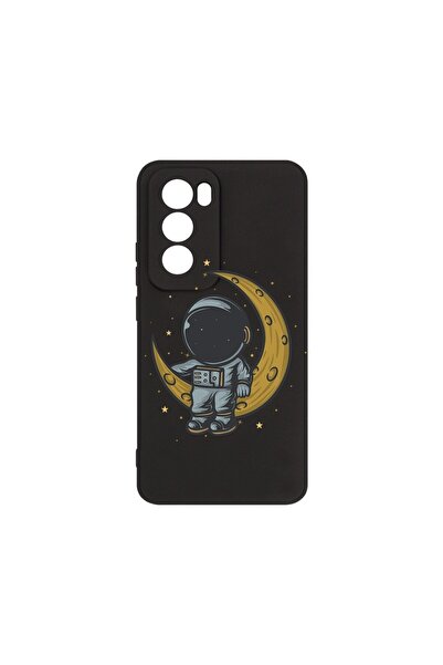 bestcase ¬Æ Husa Premium Silicon, Compatibila Cu OPPO Reno12, Astronaut on Mo...