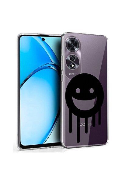 bestcase ¬Æ Husa pentru OPPO A60 4G, Clear Silicon 2MM, Smiley, Antisoc, Prot...
