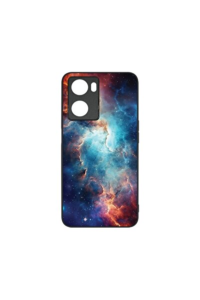 bestcase Тънък стъклен калъф, съвместим с OPPO A57 4G / A57s, Галакси, HD цве...