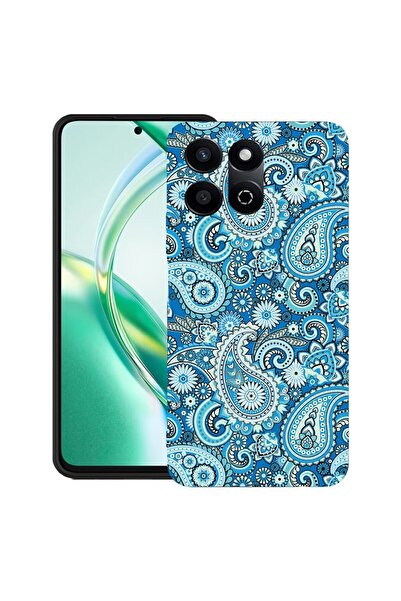 bestcase ¬Æ Husa pentru Honor 200 Smart, Slim Silicon, Blue Non-figurative, P...