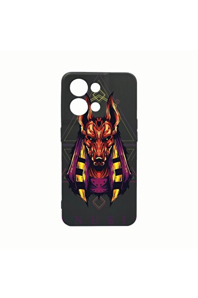 bestcase Husa Silicon, Compatibila Cu Oppo Reno8 Pro, Mythology Anubis, Rezis...