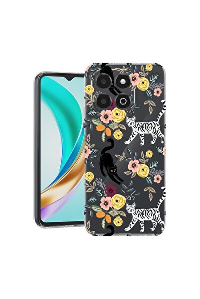bestcase ¬Æ Husa Clear Slim Silicon Compatibila cu Honor X6c, Cat Pattern, 31...