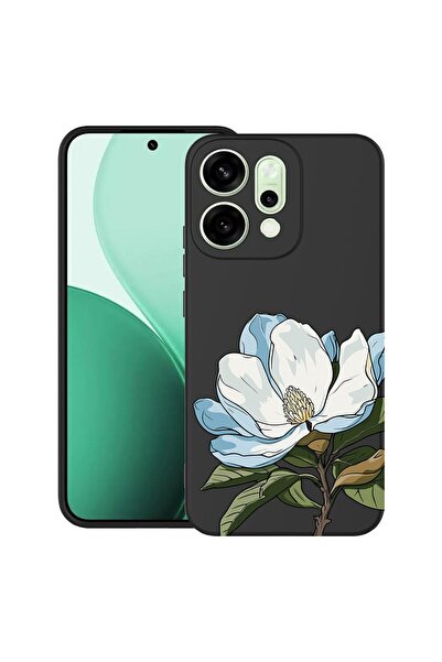 bestcase ¬Æ Husa TPU Ultra Slim Compatibila cu OPPO Reno14, Floral - Blue Mag...