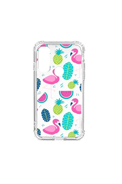 bestcase Αντικραδασμική Θήκη Σιλικόνης Συμβατή με Motorola Moto E20, Φλαμίνγκ...