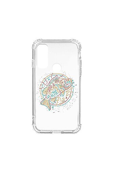 bestcase Husa Anti Shock Silicon Compatibila cu Motorola Moto E40, Neon Fish,...