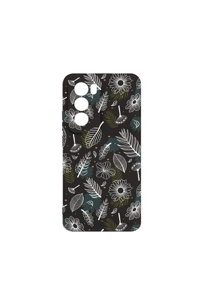 bestcase ¬Æ Husa Premium Silicon, Compatibila Cu OPPO Reno12, Flowers, SLIM 1...