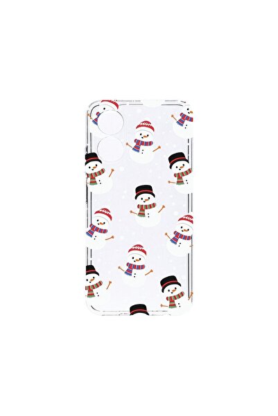 bestcase Διαφανής Θήκη Σιλικόνης 2MM, Συμβατή με OPPO A17, Σχέδιο Χιονάνθρωπο...