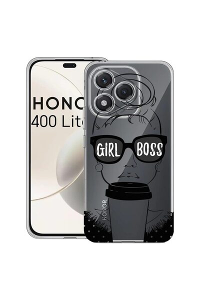 bestcase Husa pentru Honor 400 Lite 5G, BestCase¬Æ Clear Silicon 2MM, Girl Bo...