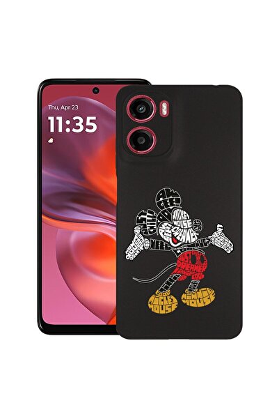 bestcase Θήκη για Motorola Moto E15 / Moto G05, Καλλιγραφία Μίκυ Μάους, Λεπτή...