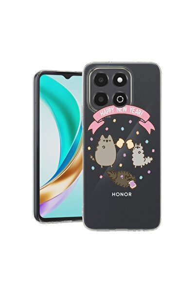 bestcase ¬Æ Husa Clear Slim Silicon Compatibila cu Honor X6c, Happy New Year,...