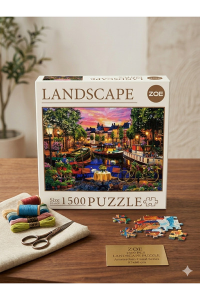 PUPPA ZOE Landscape 1500 parça Yapboz Puzzle I 85*60cm I Romantik Şehir Manza...