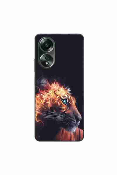 OEM Husa compatibila cu Oppo A58 4G Silicon Gel Tpu Model Flameborn Tiger