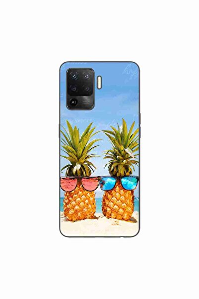 OEM Husa compatibila cu Oppo Reno5 Lite Silicon Gel Tpu Model Beach Pinneaples