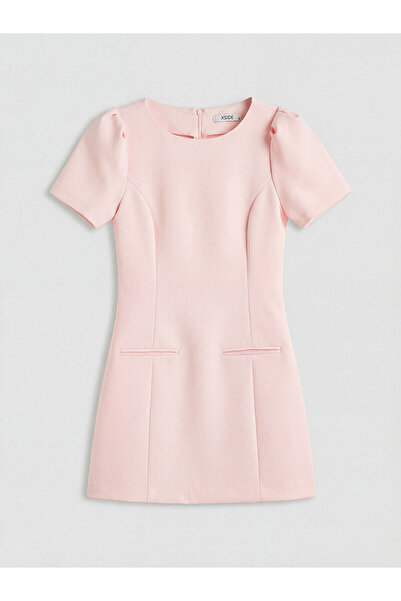 LC Waikiki Özmarka New Season Watermelon Sleeve Mini Dress