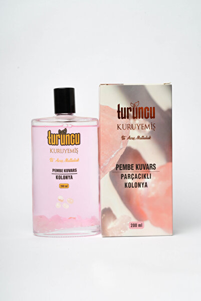 Turuncu Kuruyemiş Pembe Kuvars Parçacıklı Kolonya 200 ml