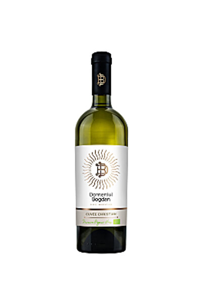 Domeniul Bogdan Vin alb organic Cuvée Christian, uscat, 0,75 L