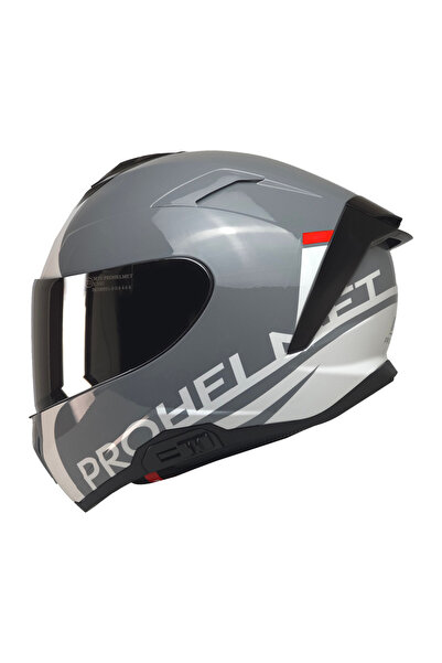 EKİPMANHANE MTS X340 KASK AYNALI VİZÖR+GÜNEŞ VİZÖR ACİL ÇIKIŞ PEDLİ ABS KABUK...