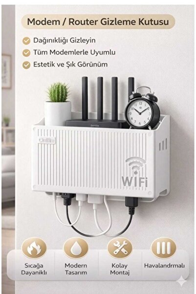 segyhome Wifi Modem Saklama Kutusu Duvar Tipi