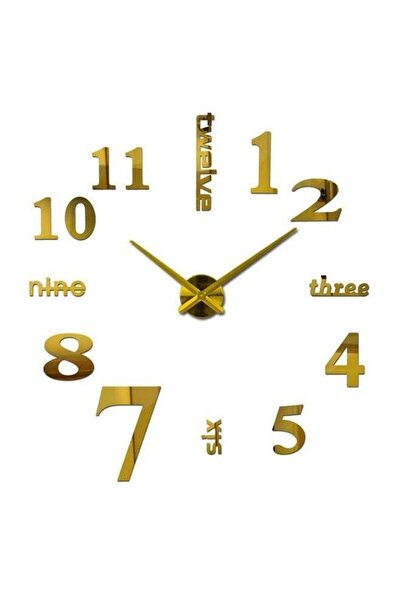 Generic 3D DIY Wall Clock - Frameless Large 3D Modern Wall Clock Mirror Stick...