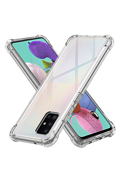 Techsuit Husă pentru Samsung Galaxy A51 4G, din silicon transparent, rezisten...
