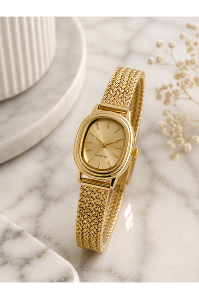The Watch Danielle Gold Kadın Kol Saati & Su Yolu Bileklik Hediyeli – Vintage...