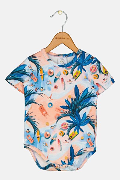 Hey Popinjay Toddlers Girl Short Sleeve Graphic Print Bodysuit, Multicolor