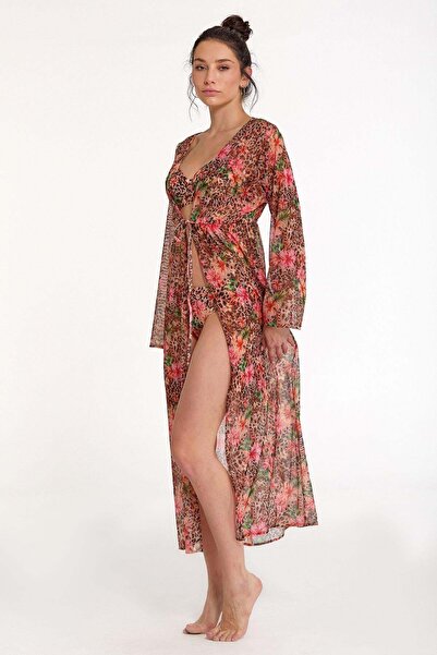 Argento Caftan lung deschis în față