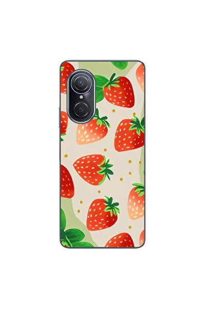 OEM Husa compatibila cu Huawei Nova 9 SE Silicon Gel Tpu Model Capsuni Pattern