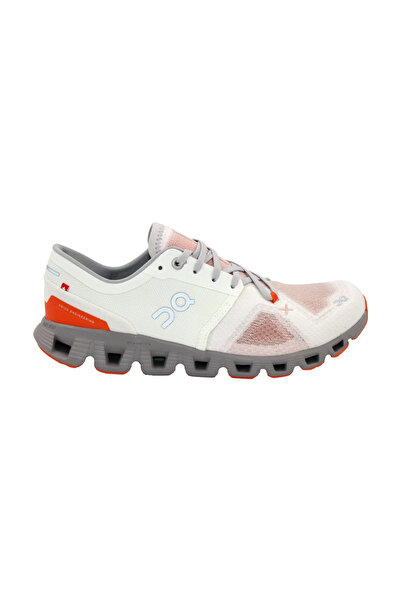 On Running On Cloud X 3 6098252 Kadın Spor Ayakkabı Beyaz Turuncu Juststep