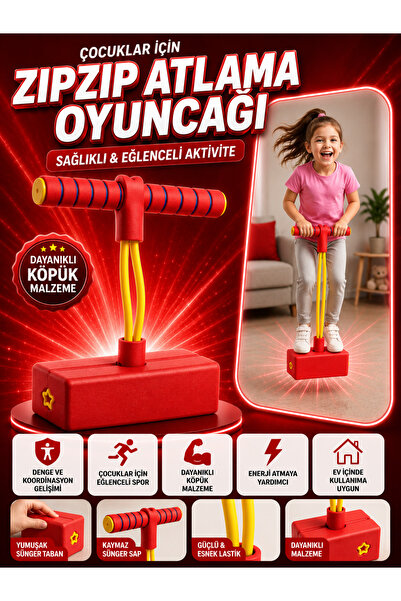indirimsevinci Çocuklar İçin Atlama Zıplama Oyuncağı Boy Uzatıcı Eğitici Deng...
