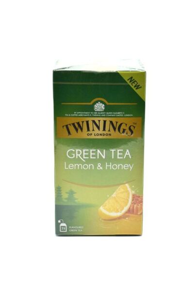 Twinings شاي أخضر بالليمون والعسل 25 كيس شاي
