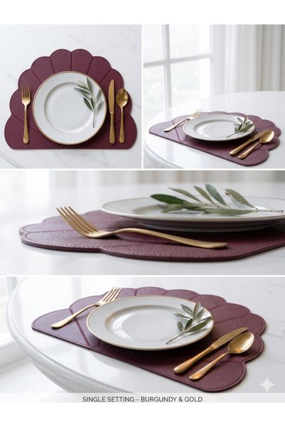 LİNDA MİA Sea Shell American Serving Plate 6 Li