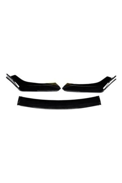 DELUXETUNING Extensie bară față Design Brabus, negru lucios, 3 piese