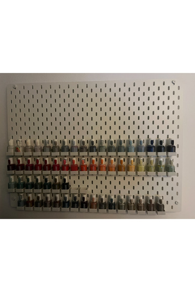 DU&ER 10 adet SKADIS Oje Organizeri | Pegboard Uyumlu Nail Polish Duvar Tutuc...