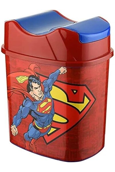 Yıldızan bgm shop Superman Lisanslı 5.5 Litre Hazneli Çocuk Odası Çöp Kovası ...