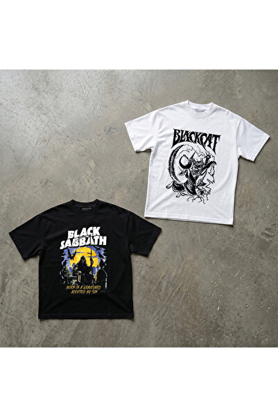 Grafftee Clothing Set of 2 Special Series Design Gothic Printed Premium Cotto...