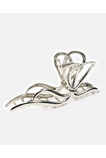 REDTAG Women Silver Embellished Hair Clip